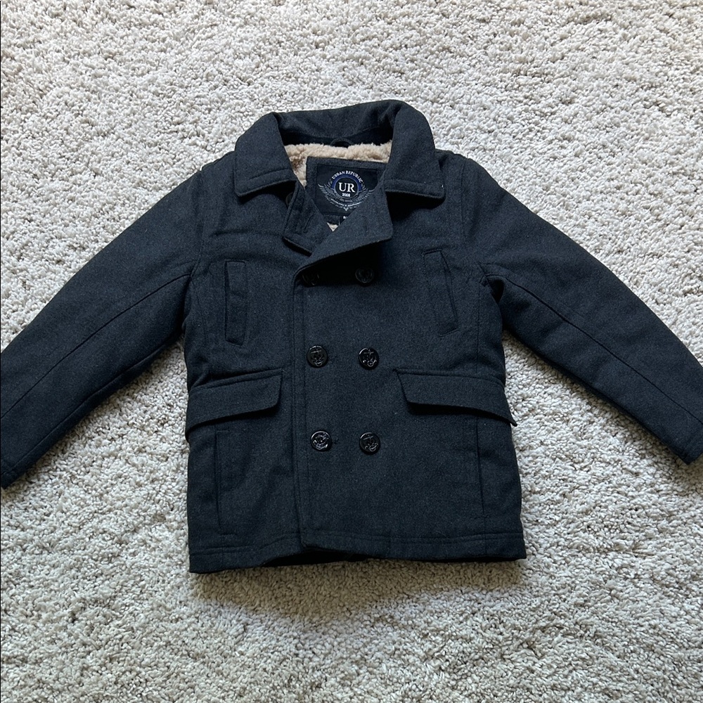 Urban Republic Charcoal Pea Coat for Kids